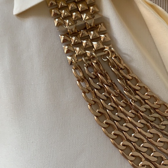 Panacea Gold Bib Necklace. NWT - Picture 2 of 10
